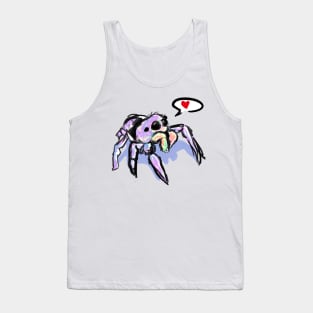 Pastel Jumping Spider Love Tank Top